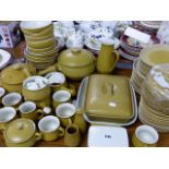 A QTY OF DENBY DINNERWARES.