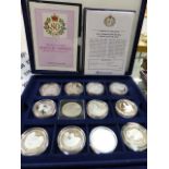 A COLLECTION OF CASED PROOF SILVER WESTMINSTER COINS.