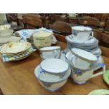 AN AYNSLEY ART DECO TEASET AND OTHER CHINAWARES.