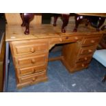 A PINE DRESSING TABLE.