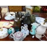 A QTY OF CHINA AND ORNAMENTS,ETC.