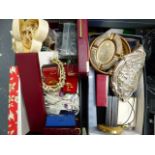 A LARGE COLLECTION OF COSTUME JEWELLERY, ETC.