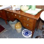 A 19th.C.MAHOGANY SIDE TABLE.