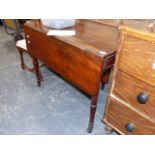 A 19th.C.MAHOGANY PEMBROKE TABLE.