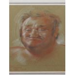 COLIN FROOMS. (1933-2017) ARR. LES DAWSON, PASTEL PORTRAIT STUDY, SIGNED AND DATED 1984, FRAMED