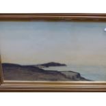 DAVID MURRAY-SMITH. (1865-1952). ARR. NEWQUAY, WATERCOLOUR. 46 x 29cms TOGETHER WITH A