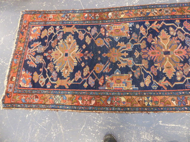 AN ANTIQUE PERSIAN TRIBAL RUNNER. 516 x 108cms. - Image 5 of 6