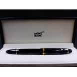 A MONT BLANC MEISTERSTUCK FOUNTAIN PEN WITH A 14K GOLD 4810 NIB.