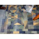 A GOOD QUALITY MISSONI WOOL RUG. 133 x 200cms.