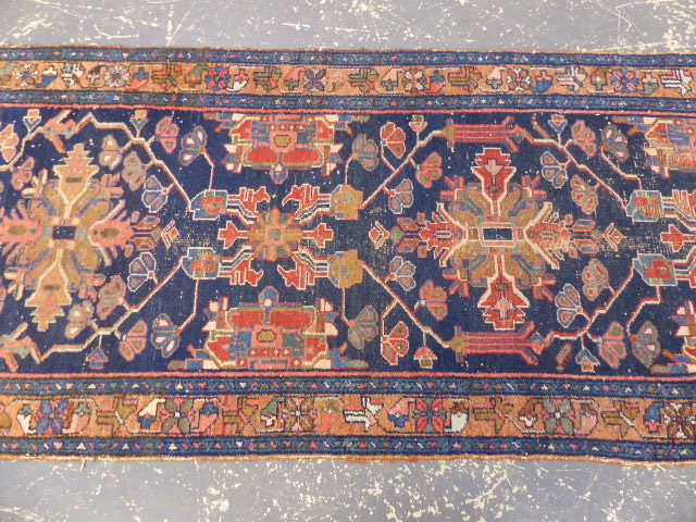 AN ANTIQUE PERSIAN TRIBAL RUNNER. 516 x 108cms. - Image 4 of 6