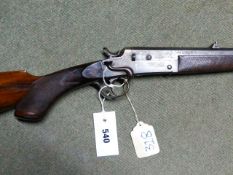 RIFLE CASHMORE .22LR SINGLE SHOT SIDE LEVER SERIAL NUMBER 12595 (STOCK NO. 3380)