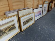 A COLLECTION OF 20th.C.AND CONTEMPORARY FRAMED WORKS TO INCLUDE LIMITED EDITION PRINTS, WATERCOLOURS