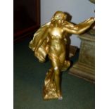 AN ART NOUVEAU SCULPTURE AFTER EUGENE MARIOTON. AUSTIN PRODUCTS COPYRIGHT. h.76cms.