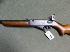 RIFLE- BSA RAYLOOCK .22 SHORT SEMI AUTOMATIC C/W PERIOD PEEP SIGHT SERIAL NUMBER S10073 (STOCK NO.