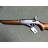 RIFLE- BSA RAYLOOCK .22 SHORT SEMI AUTOMATIC C/W PERIOD PEEP SIGHT SERIAL NUMBER S10073 (STOCK NO.