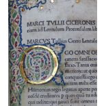 BOOK- MARCUS TULLIUS CICERO (106BC-43BC) A FINE AND RARE 1477 PRINTING OF THE AUTHORS WORK,