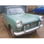 MOTORCAR. TRIUMPH HERALD. REGISTRATION NUMBER VUD 427 (1962)- 1147CC. (THIS CAR HAS BEEN IN USE