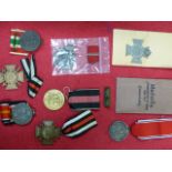 THREE 1914-18 WAR MEDALS, 22ND MARCH 1939 MEMEL MEDAL, EASTERN FRONT MEDAL, 13TH MARCH MEDAL,