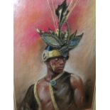 COLIN FROOMS. (1933-2017) ARR. STUDY FOR CARNIVAL, PASTEL, SIGNED AND FRAMED AND GLAZED. 53 x