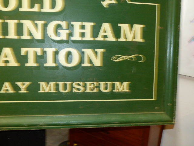 A LARGE SIGN, OLD FELMINGTON STATION RAILWAY MUSEUM. 150 x 100cms. - Image 3 of 4