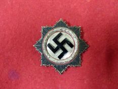 THIRD REICH WAR ORDER OF THE GERMAN CROSS IN SILVER.