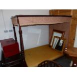 A 19th.C.AND LATER MAHOGANY FOUR POSTER DOUBLE BED.