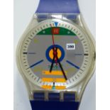 A RARE VINTAGE SWATCH GIANT SIZE WRISTWATCH WALL CLOCK. c.1988.