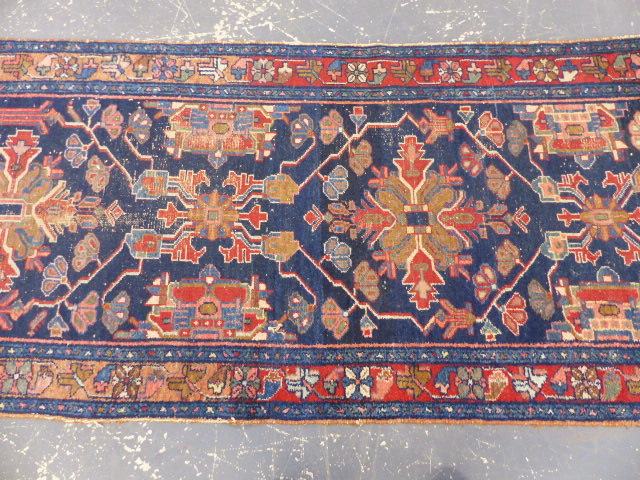 AN ANTIQUE PERSIAN TRIBAL RUNNER. 516 x 108cms. - Image 3 of 6