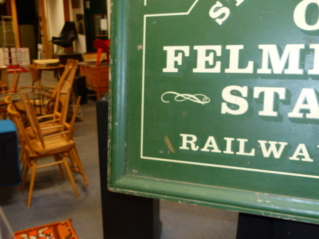 A LARGE SIGN, OLD FELMINGTON STATION RAILWAY MUSEUM. 150 x 100cms. - Image 4 of 4