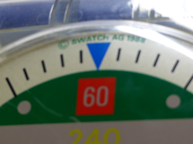 A RARE VINTAGE SWATCH GIANT SIZE WRISTWATCH WALL CLOCK. c.1988. - Image 6 of 6