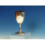 AN 1897 CANNES GOLF SILVER TROPHY CUP BY JAMES DIXON & SONS, SHEFFIELD 1896. H.14.5cms 123 grams.