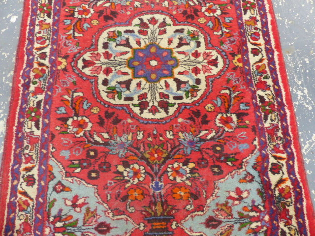 A PERSIAN HAMADAN RUNNER. 390 x 82cms. - Image 4 of 9