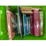 A LARGE QUANTITY OF BOOKS ON ANTIQUES, ART, RESTORATION AND OTHER SUBJECTS.