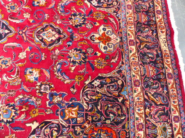 A PERSIAN CARPET OF CLASSIC DESIGN. 396 x 302cms. - Image 9 of 11