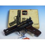 WEBLEY PREMIER AIR PISTOL 0.22 SERIAL No.42 IN ORIGINAL BOX.