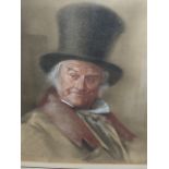 COLIN FROOMS. (1933-2017) ARR. AN IMPRESSIVE SET OF TEN SIGNED CONTE PASTEL PORTRAITS DEPICTING