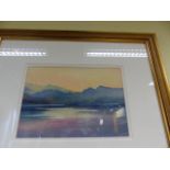 PAUL KENNY. (20THC.) ARR. TWO COASTAL VIEWS, SIGNED WATERCOLOURS. 17 x 24cms.