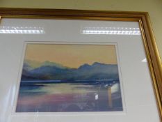 PAUL KENNY. (20THC.) ARR. TWO COASTAL VIEWS, SIGNED WATERCOLOURS. 17 x 24cms.