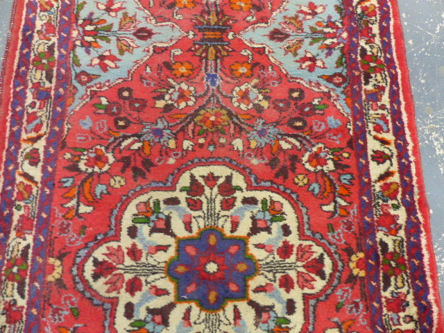 A PERSIAN HAMADAN RUNNER. 390 x 82cms. - Image 3 of 9