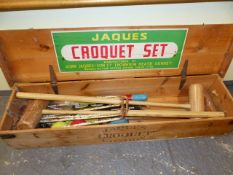 A JACQUES CROQUET SET.