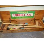 A JACQUES CROQUET SET.