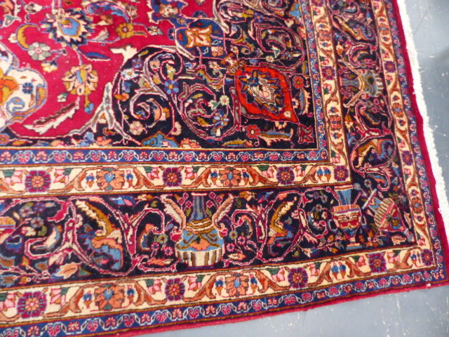 A PERSIAN CARPET OF CLASSIC DESIGN. 396 x 302cms. - Image 8 of 11