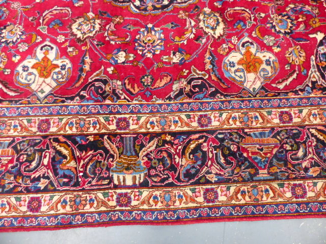 A PERSIAN CARPET OF CLASSIC DESIGN. 396 x 302cms. - Image 7 of 11