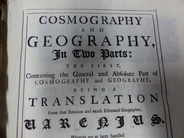 RICHARD BLOME AFTER NICOLAS SANSON AND BERNHARD VARENIUS, COSMOGRAPHY AND GEOGRAPHY, BOOK ONE OF - Image 4 of 18