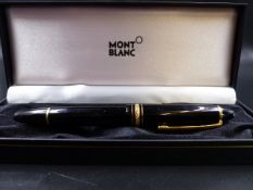 A MONT BLANC MEISTERSTUCK FOUNTAIN PEN WITH A 14K GOLD 4810 NIB.