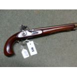 PISTOL- PEDERSOLI BLACK POWDER FLINTLOCK MUZZLE LOADER .44CALIBRE SERIAL NUMBER 34022 (STOCK NO.