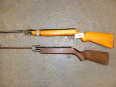 TWO JUNIOR TYPE AIR RIFLES.