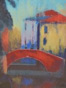 ROBIN PICKERING. CONTEMPORARY. ARR. VENETIAN SUN, LIMITED EDITION SIGNED COLOUR PRINT. 46.5 x 30cms.