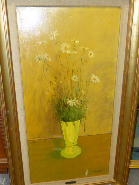 SEGUELA. 20th.CONTINENTAL SCHOOL. TWO FLORAL STILL LIFES, BOTH SIGNED, OIL ON CANVAS, LARGEST. 100 x - Image 2 of 14