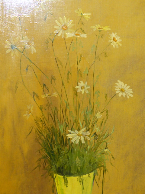 SEGUELA. 20th.CONTINENTAL SCHOOL. TWO FLORAL STILL LIFES, BOTH SIGNED, OIL ON CANVAS, LARGEST. 100 x